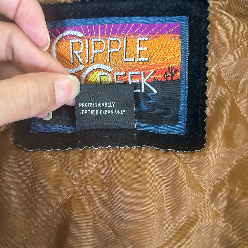 Vintage cripple creek two tone suede Aztec bomber jacket - Picture 14 of 14